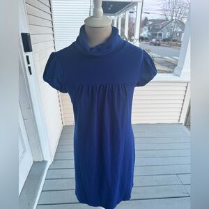 Piper & Blue Women's Knit Turtleneck Midi Dress M Royal Blue Fall VGUC